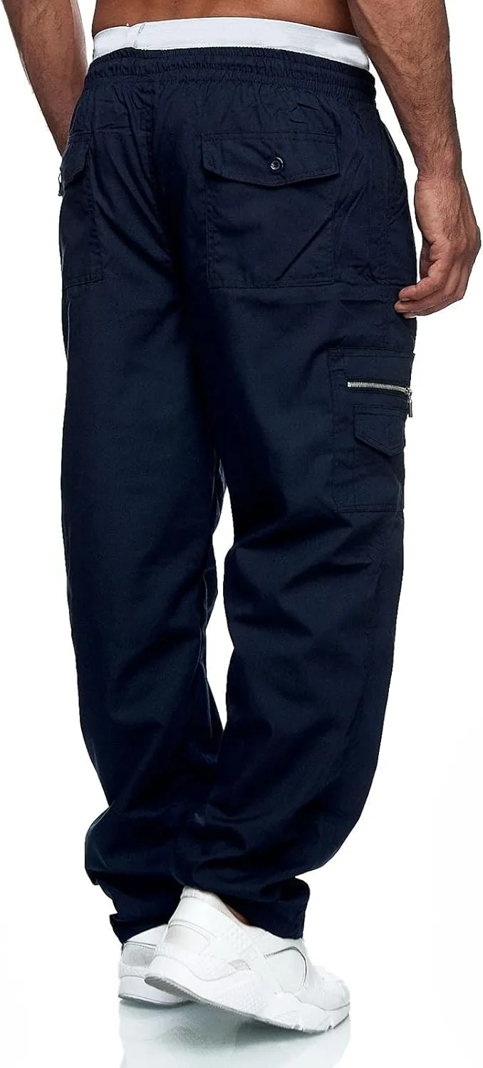 Men's Cargo Pants Military Tactical Hiking Jogger Athletic Work Big and Tall Outdoor Trousers Sweatpants with Pockets