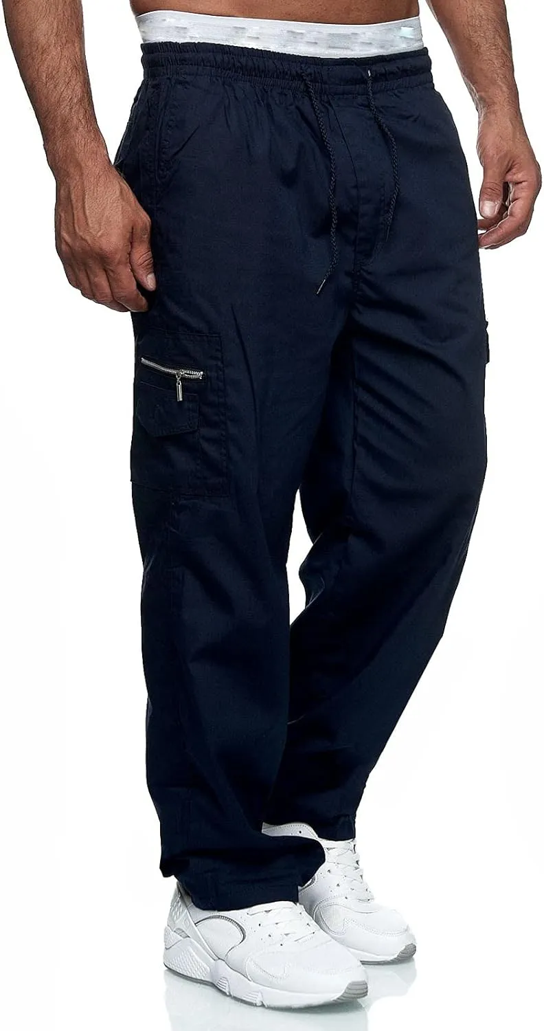 Men's Cargo Pants Military Tactical Hiking Jogger Athletic Work Big and Tall Outdoor Trousers Sweatpants with Pockets