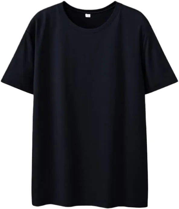 Men's Casual Solid Color Crew Neck T-Shirts for Everyday Comfort