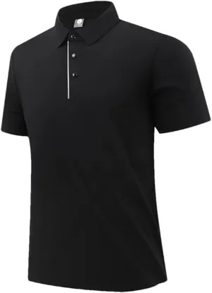 Men's Golf Shirts Short Sleeve Outdoor Sports Quick-Dry Shirts Business Breathable Polo Tops