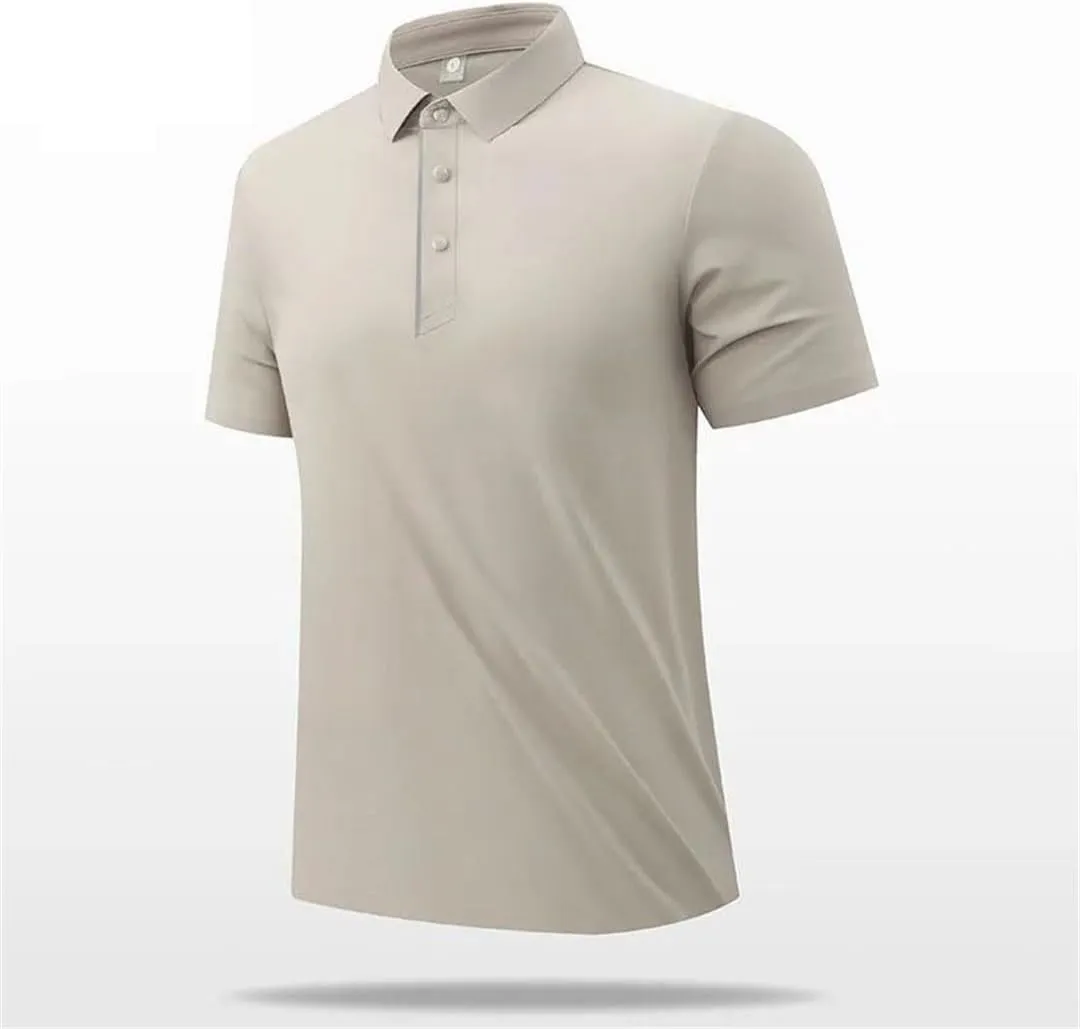 Men's Golf Shirts Short Sleeve Outdoor Sports Quick-Dry Shirts Business Breathable Polo Tops