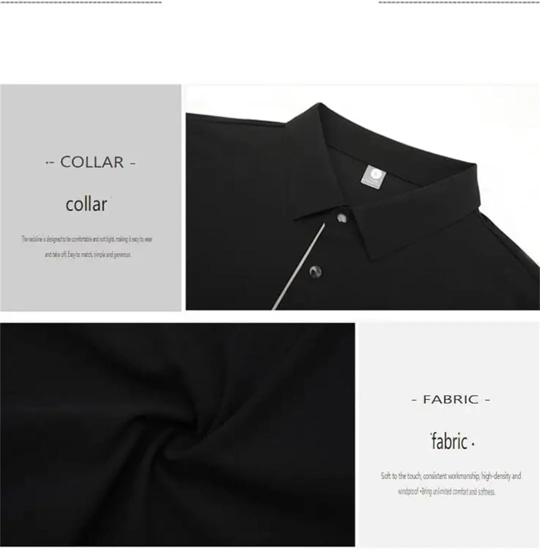 Men's Golf Shirts Short Sleeve Outdoor Sports Quick-Dry Shirts Business Breathable Polo Tops