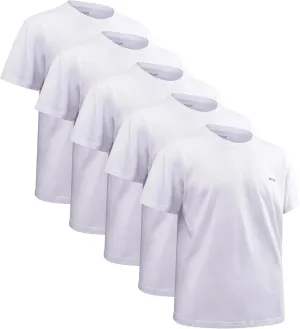 Men's Loose Fit Mens-Short-Sleeve T-Shirt 100% Cotton Crew Neck Soft Fitted Tees S-3XL Fresh Classic Tshirts