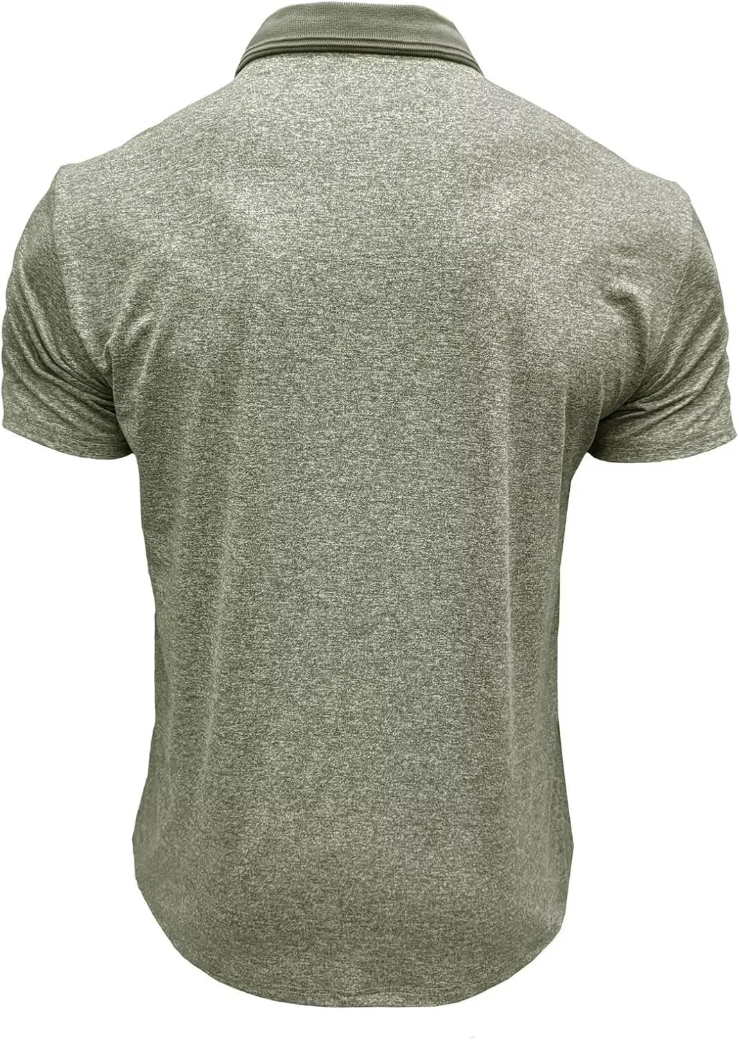 Men's Polo Shirts Short Sleeve Golf Polo Moisture Wicking Heather Tipped Casual Collared Shirts