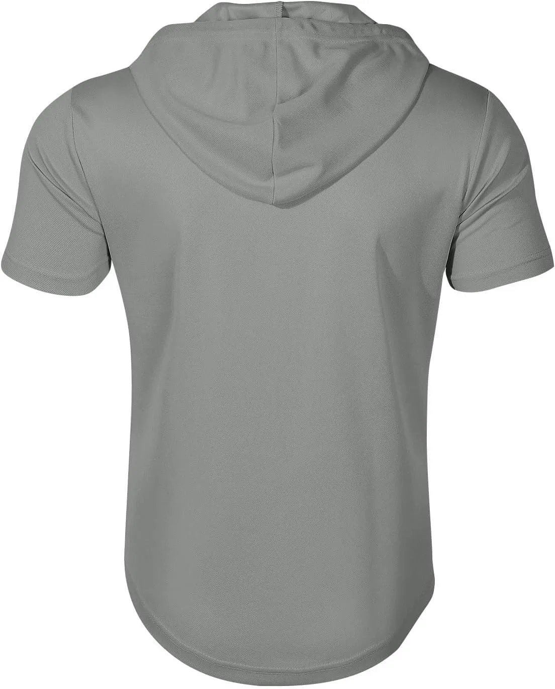 Mens Short Sleeve Hoodies Casual Lightweight Quarter Zip Hooded Sweatshirt Athletic Gym Workout T Shirts with Pocket