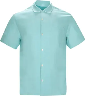Men's Silk Hawaiian Short Sleeve Button Down Shirt Casual Tropical Holiday Beach Shirts