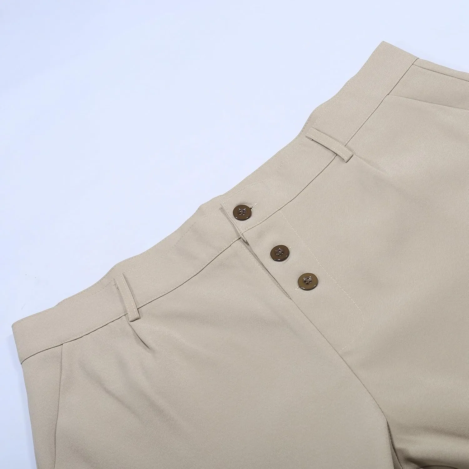 Men's Suit Pants,Expandable Waist Slim Fit Stretch Formal Dress Pants Straight Leg Work Slacks Suit Trousers