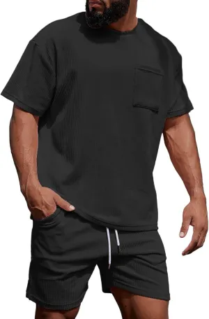 Men's T Shirt Short Sleeve T Shirt Cotton Casual Shirts with Pockets Breathable Shirts for Men Solid Big Size