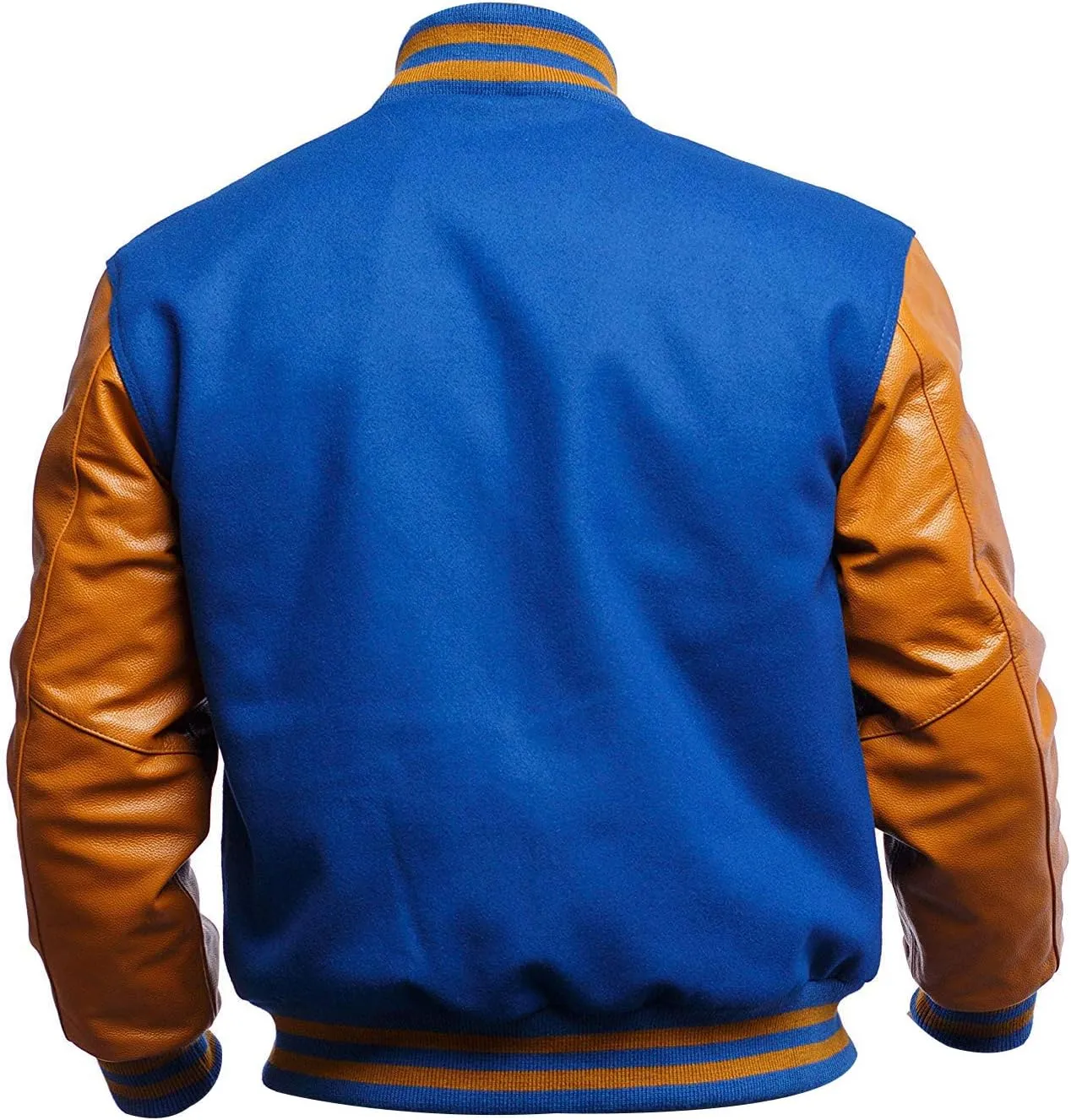 Mens Varsity Letterman Baseball Bomber Jacket | Casual Fashion Wool & Faux Leather College/High School Jackets