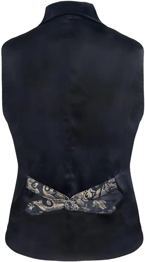 Mens Victorian Double Breasted Vest Gothic Steampunk Waistcoat