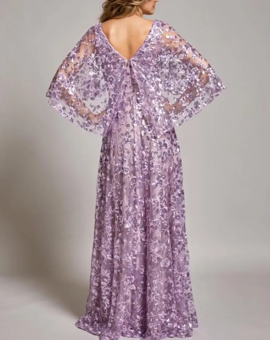 Mother of The Bride Dresses with Short Sleeve for Wedding Lace Long Prom Formal Eevning Gowns CD062