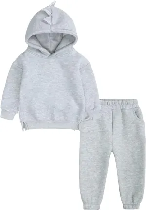 MYGBCPJS Youth 2PCS Jogger Outfits Set Fleece Hooded   Sweatpants Boys Girls Athletic Sweatsuits Pullover Clothes