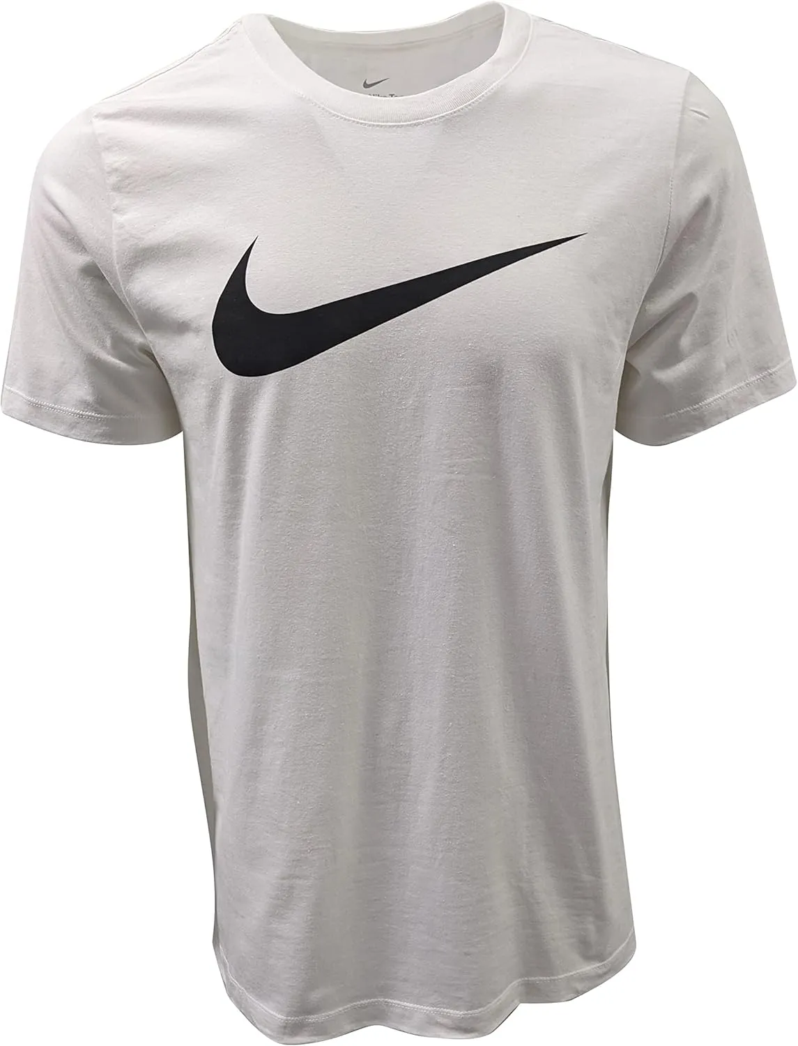 Nike Men's Sportswear Swoosh T-Shirts (X-Large, White/Black)