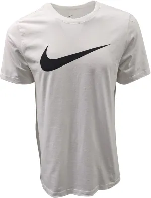 Nike Men's Sportswear Swoosh T-Shirts (X-Large, White/Black)