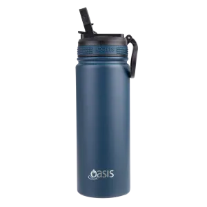 Oasis Challenger Insulated 550ml Drink Bottle - Navy