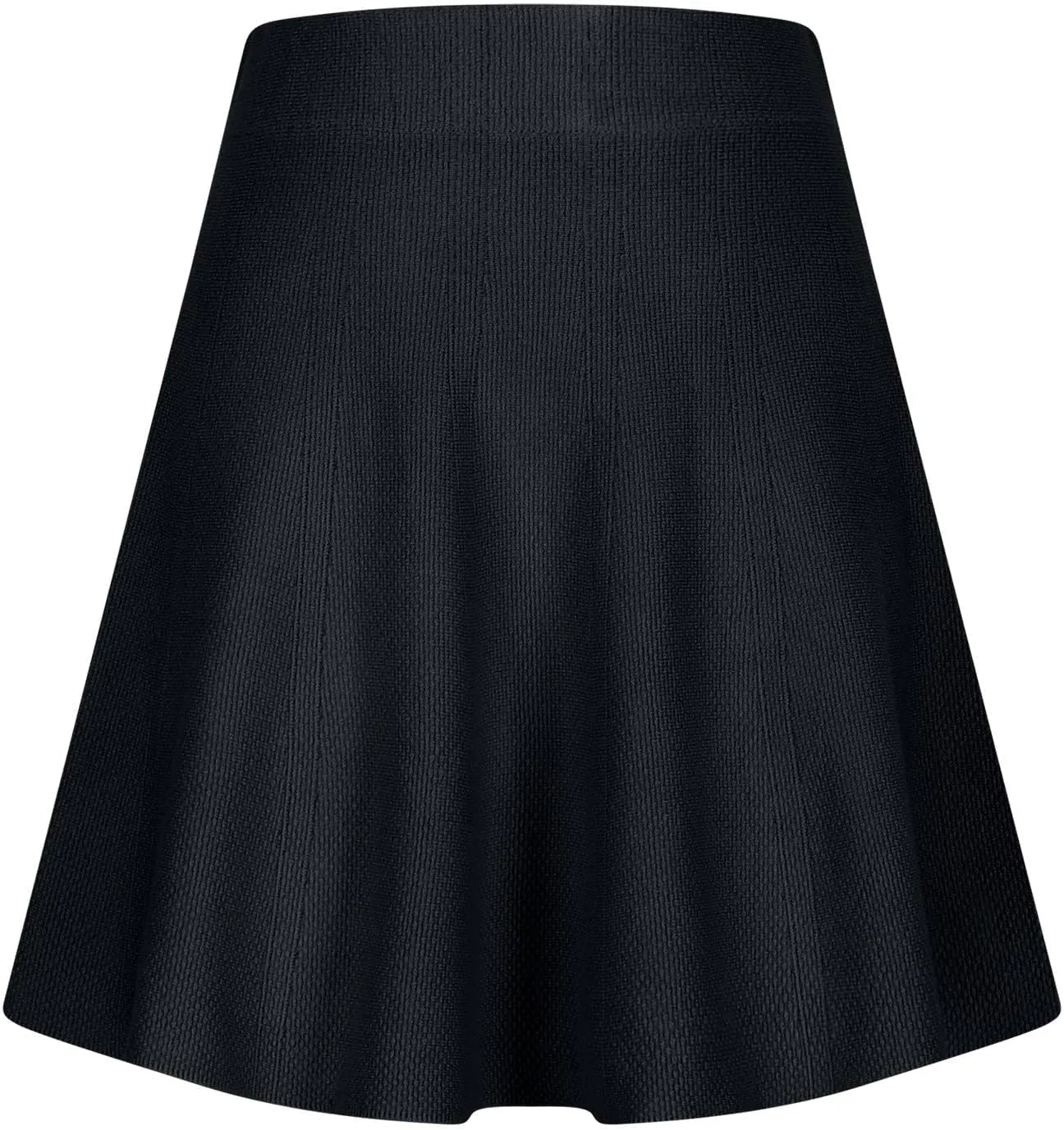 Oplxuo Women's Fall Mini Skirts Knit High Waisted A-Line Short Skirt Solid Color Pleated Club Party Skirts