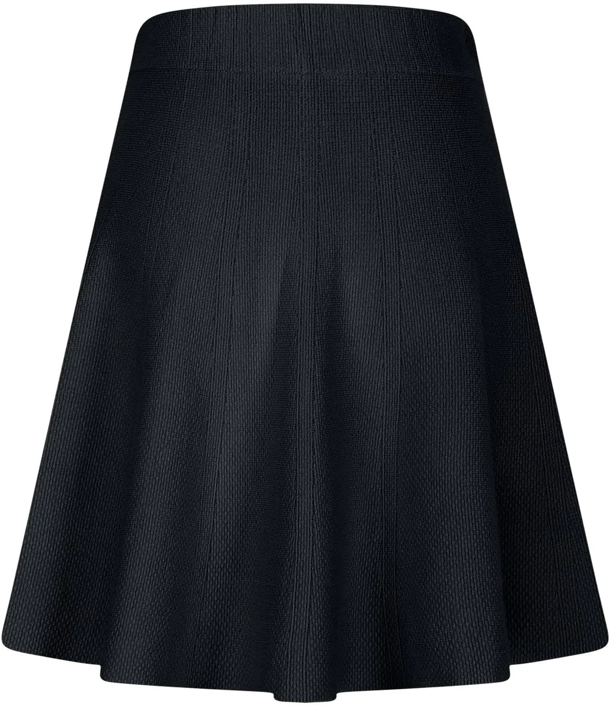 Oplxuo Women's Fall Mini Skirts Knit High Waisted A-Line Short Skirt Solid Color Pleated Club Party Skirts