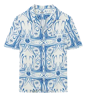 Porcelin Shirt in Blue White