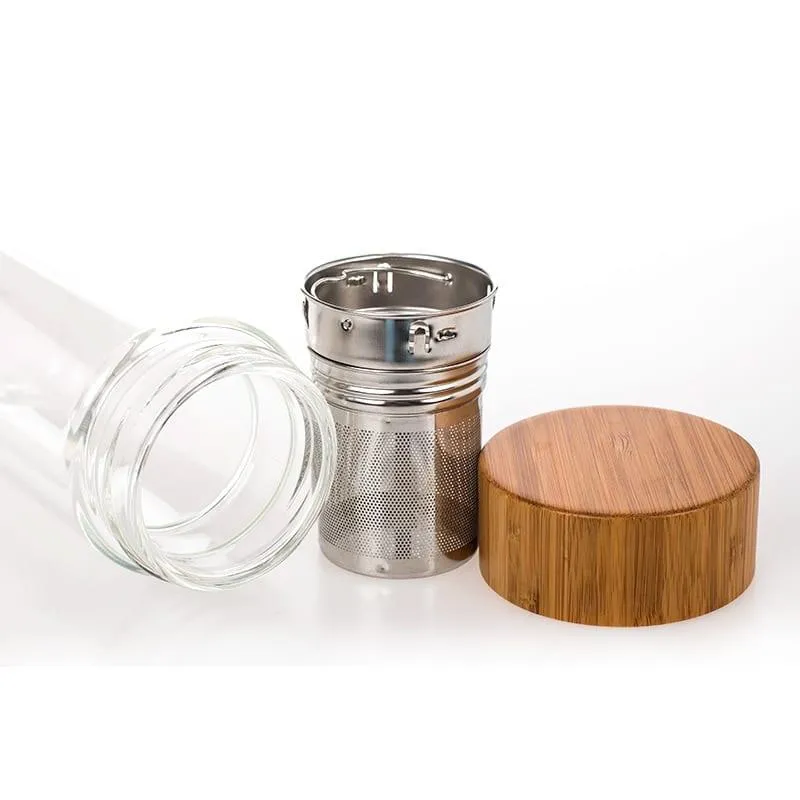 Portable Glass Water Bottle