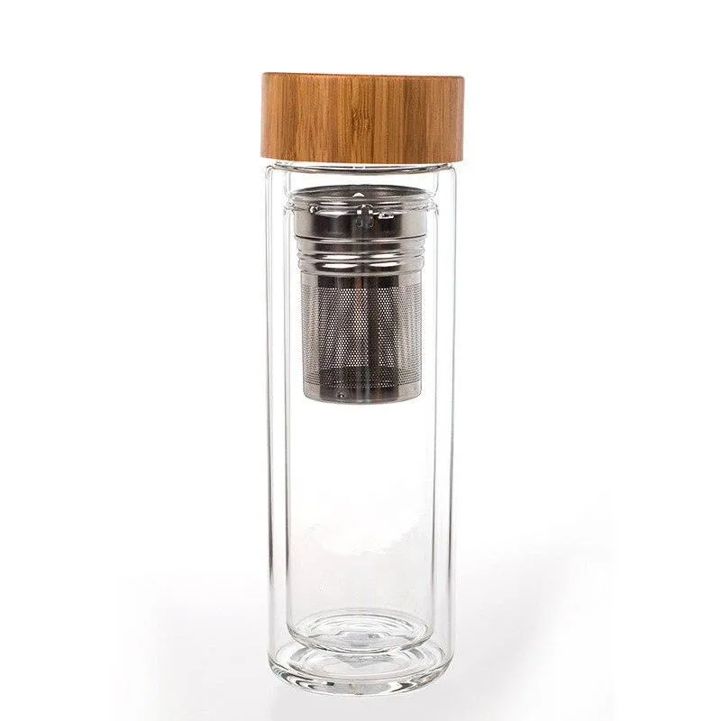 Portable Glass Water Bottle