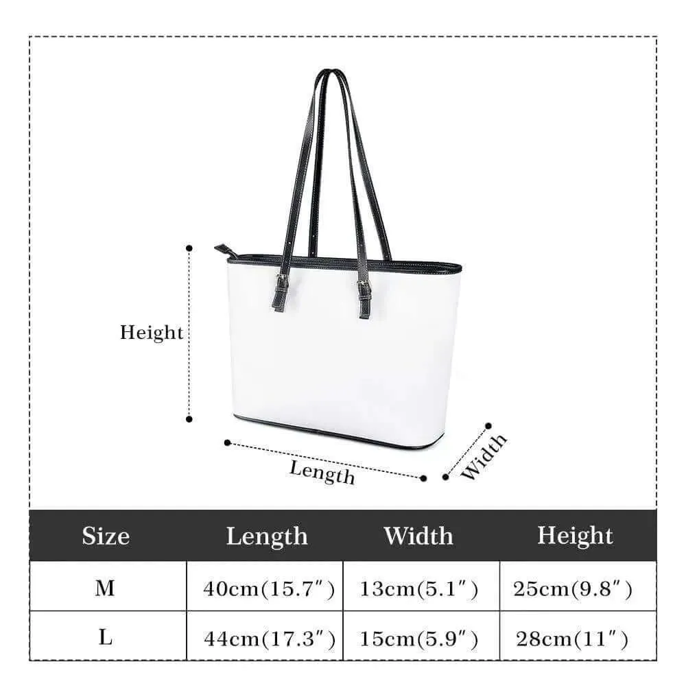 Purple and Black Tote Bag