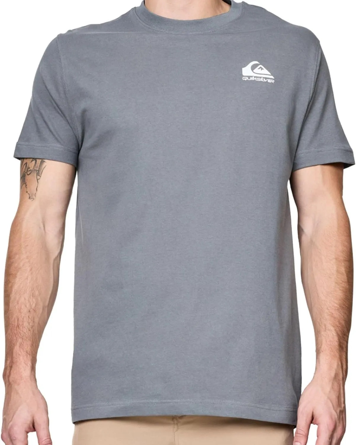 Quiksilver Big and Tall T-Shirts for Men - Mens Short Sleeve Cotton Crewneck Tee