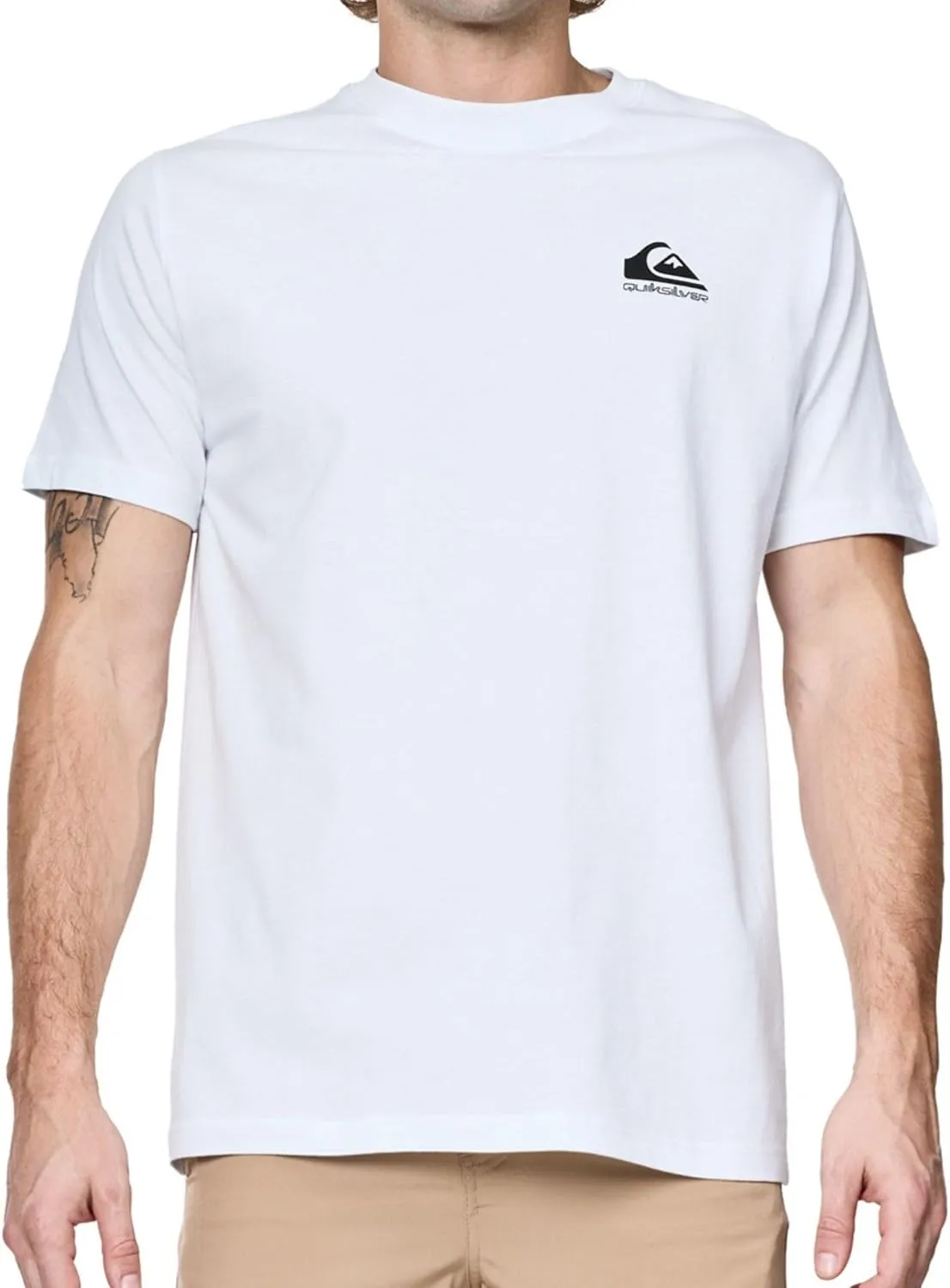 Quiksilver Big and Tall T-Shirts for Men - Mens Short Sleeve Cotton Crewneck Tee