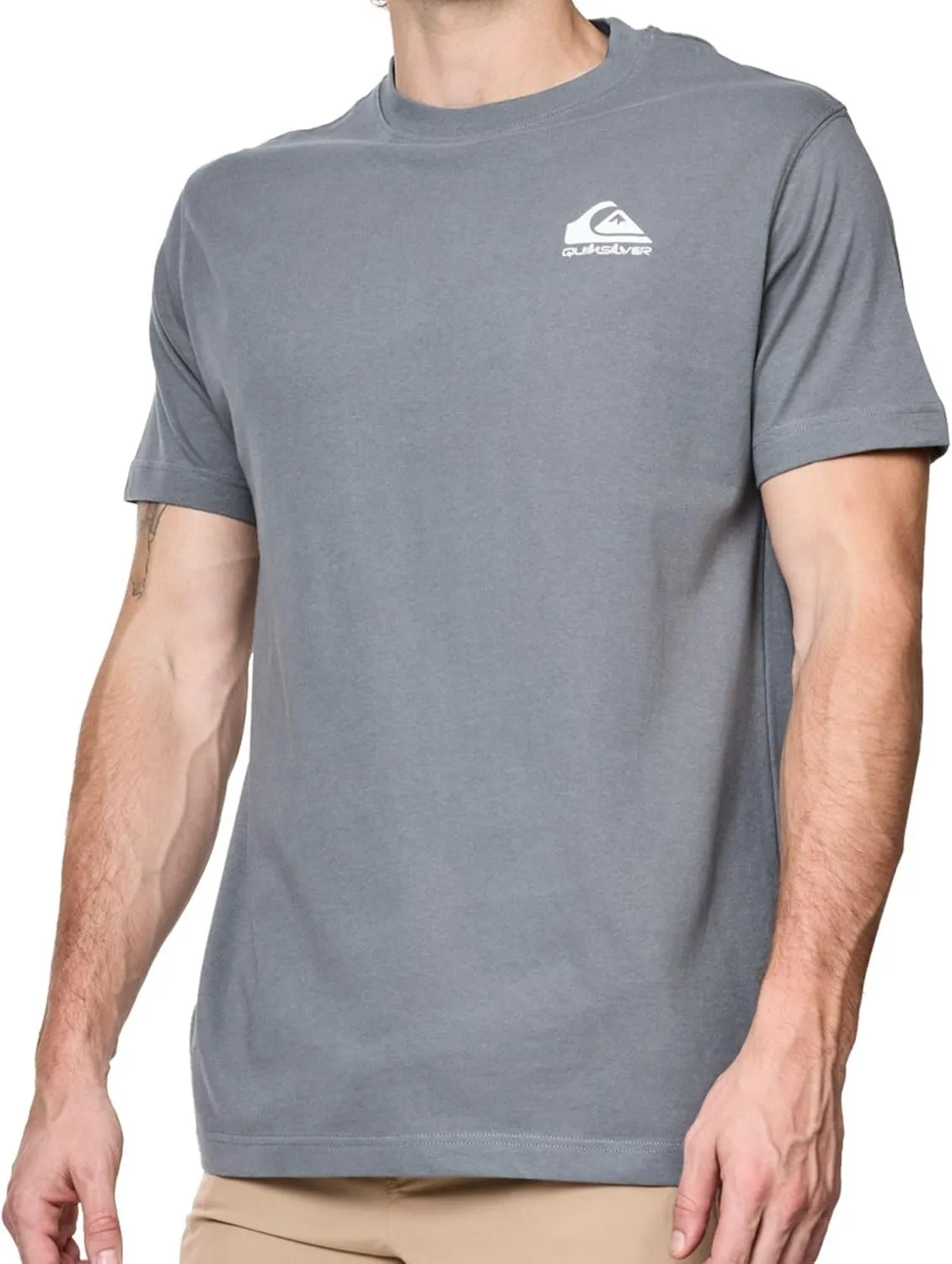 Quiksilver Big and Tall T-Shirts for Men - Mens Short Sleeve Cotton Crewneck Tee