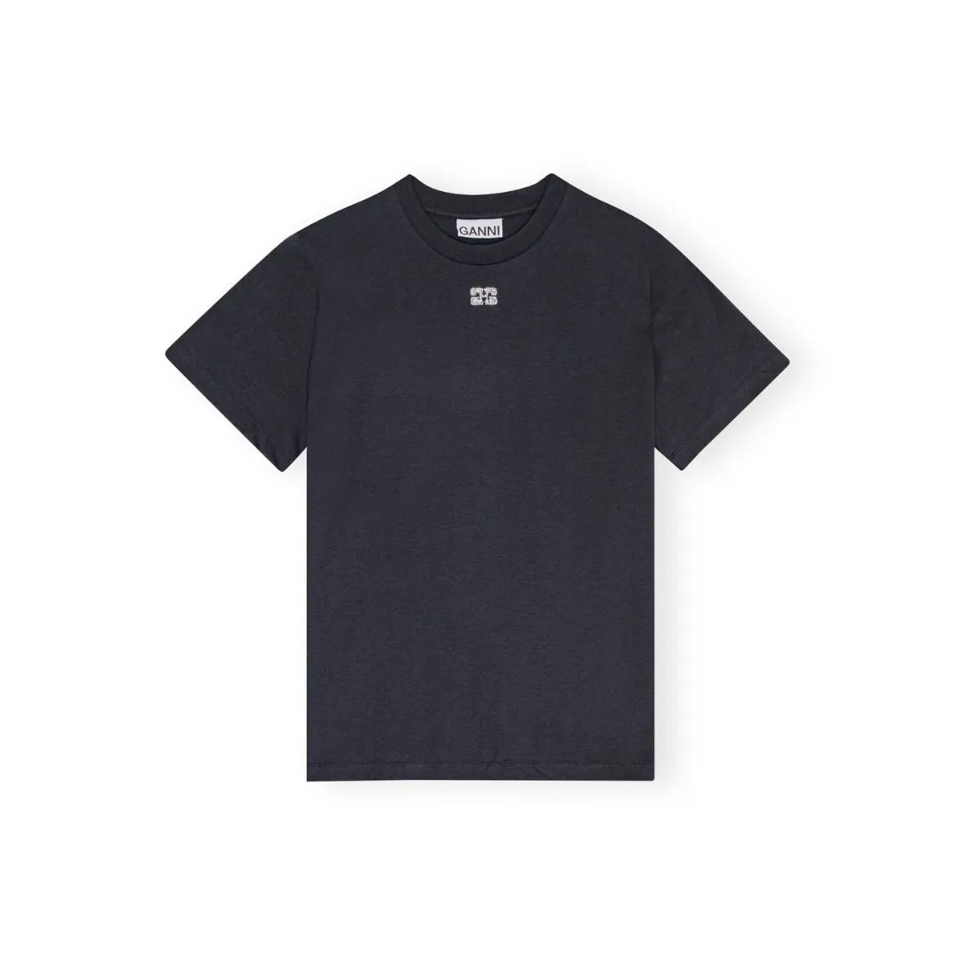 Relaxed Rhinestone T-Shirt (Phantom)