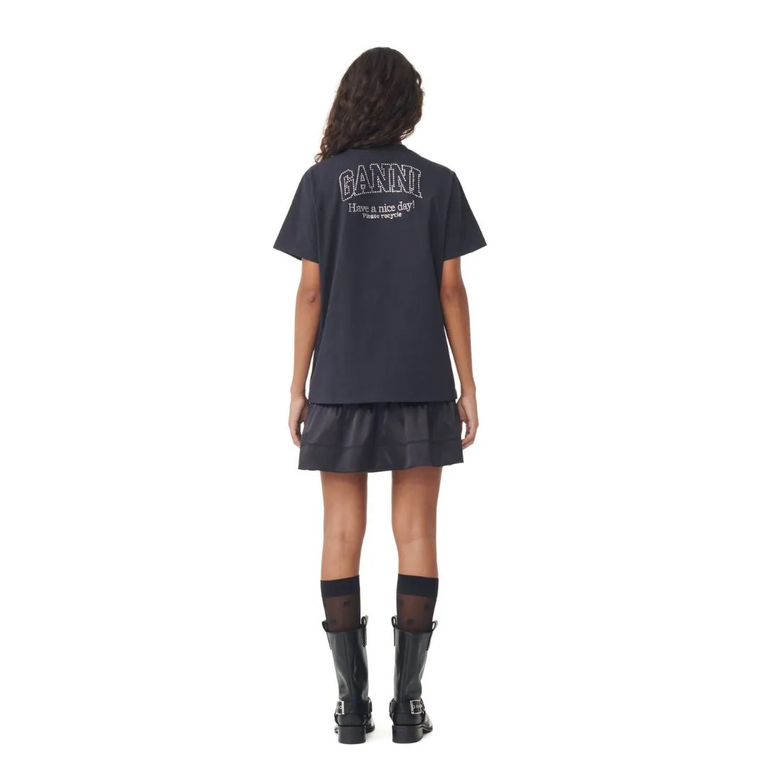 Relaxed Rhinestone T-Shirt (Phantom)