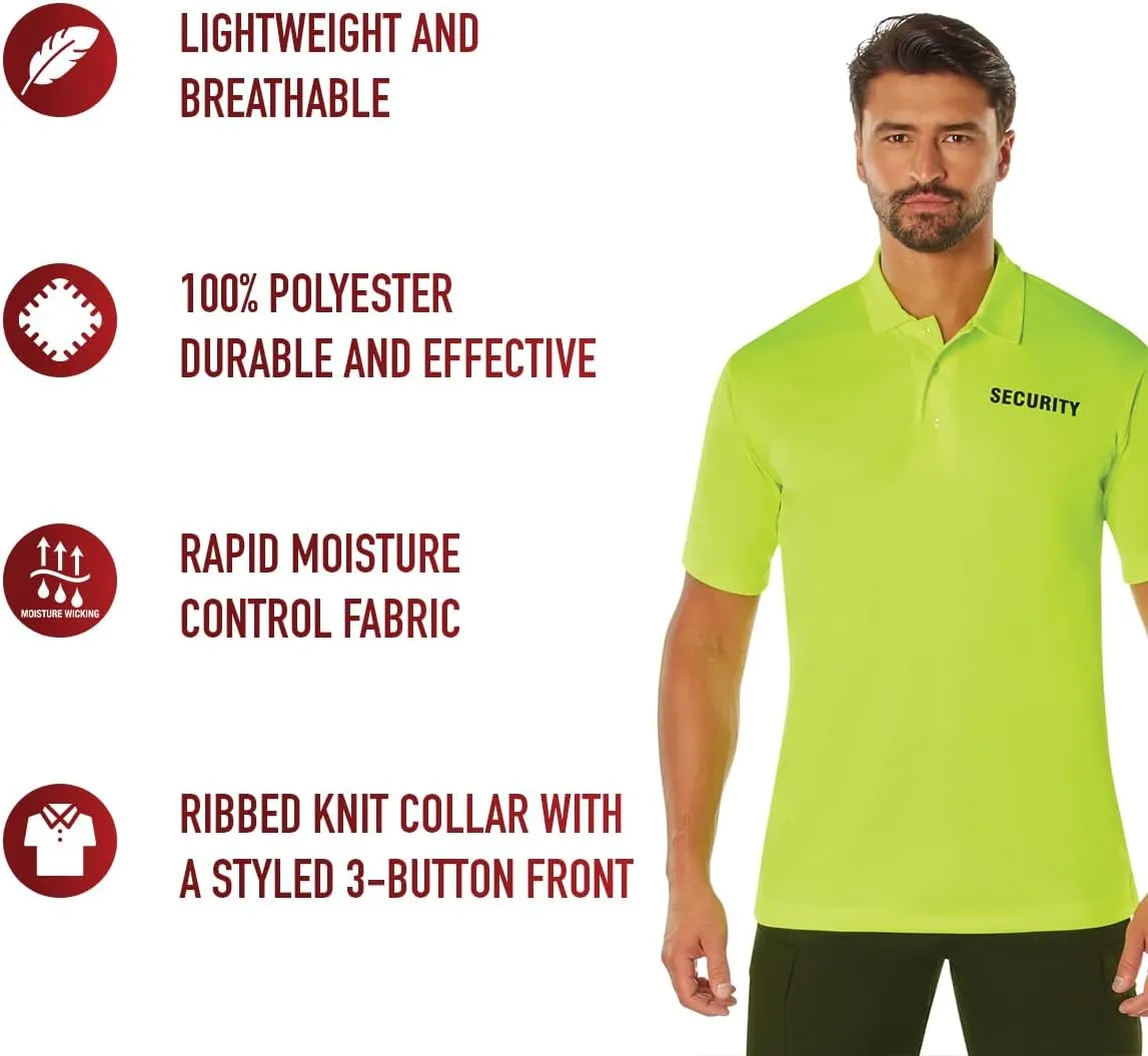Rothco Moisture Wicking Security Polo Shirt - Stay Cool and Professional On-The-Job