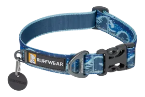 Ruffwear Crag Dog Collar in Midnight Wave