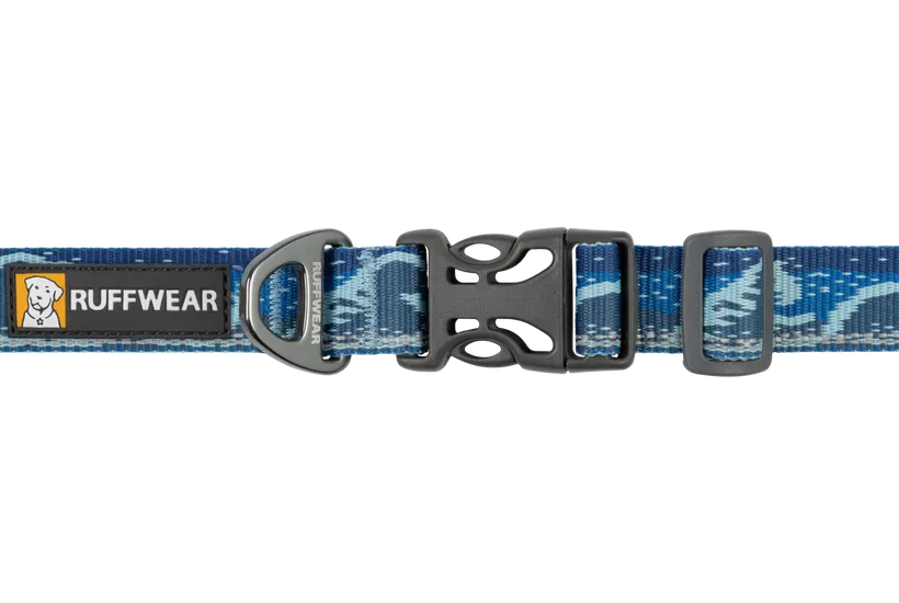 Ruffwear Crag Dog Collar in Midnight Wave