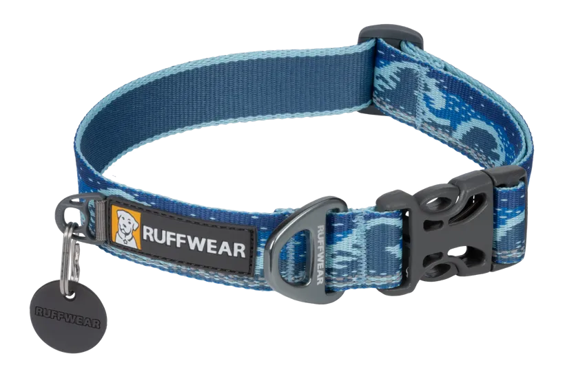Ruffwear Crag Dog Collar in Midnight Wave