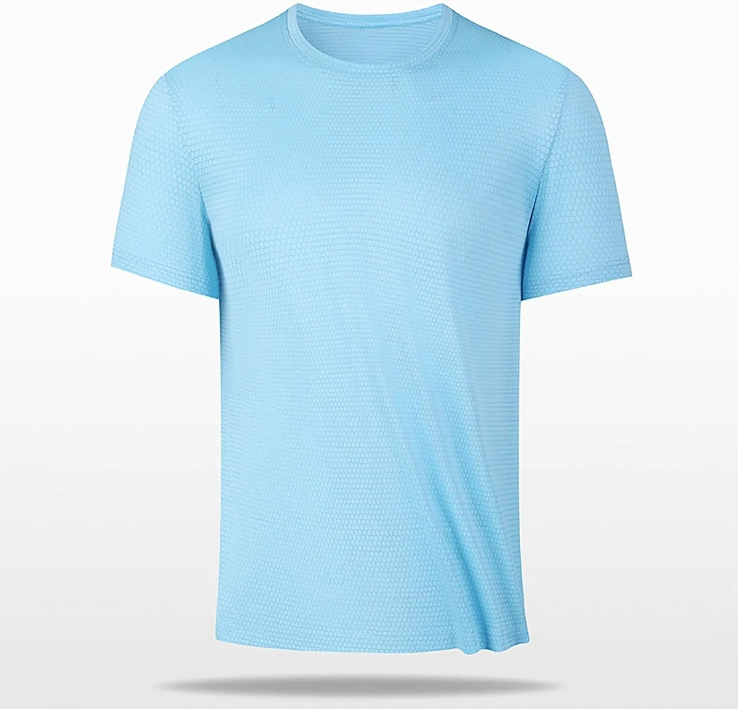 Shirts for Men 4 Pack Lightweight Workout Short Sleeve Crewneck Slim Fit T-Shirts Casual Quick Dry Running Gym Tee