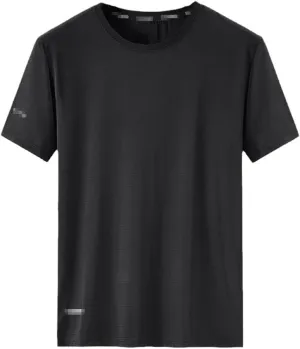 Summer Quick Dry Sports T-Shirt Men's Short Sleeves Casual White T-Shirt Oversized Tees Tops Athletic Tshirt
