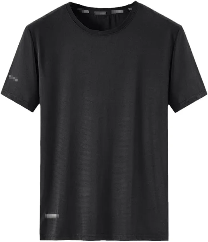 Summer Quick Dry Sports T-Shirt Men's Short Sleeves Casual White T-Shirt Oversized Tees Tops Athletic Tshirt