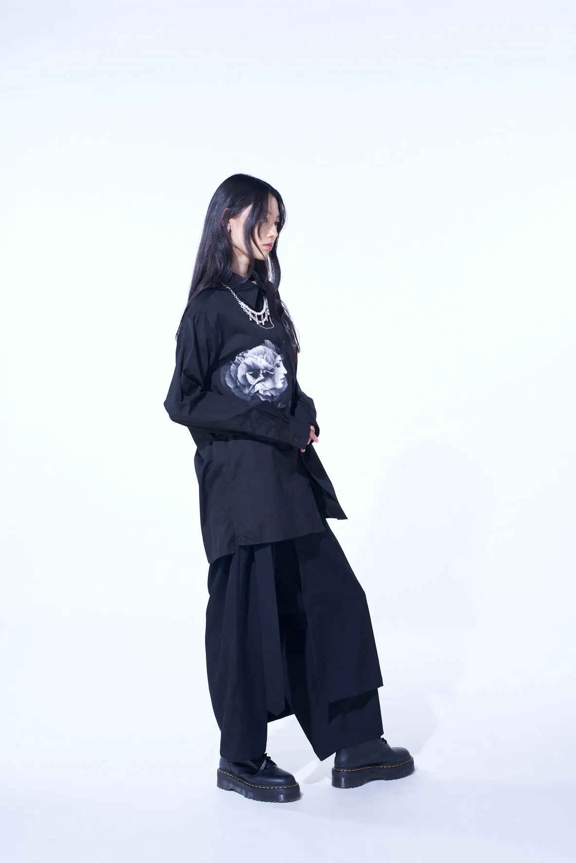 S'YTE x KOICHI IYODA ARTWORK PRINTED SHIRT -Die Nacht aus Blei-