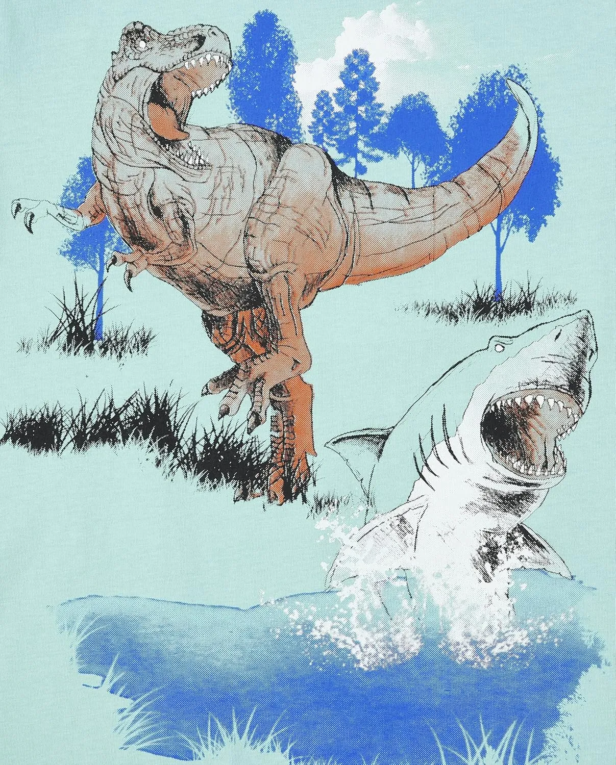 The Children's Place Boys' Dino Short Sleeve Graphic T-Shirts, Multipack