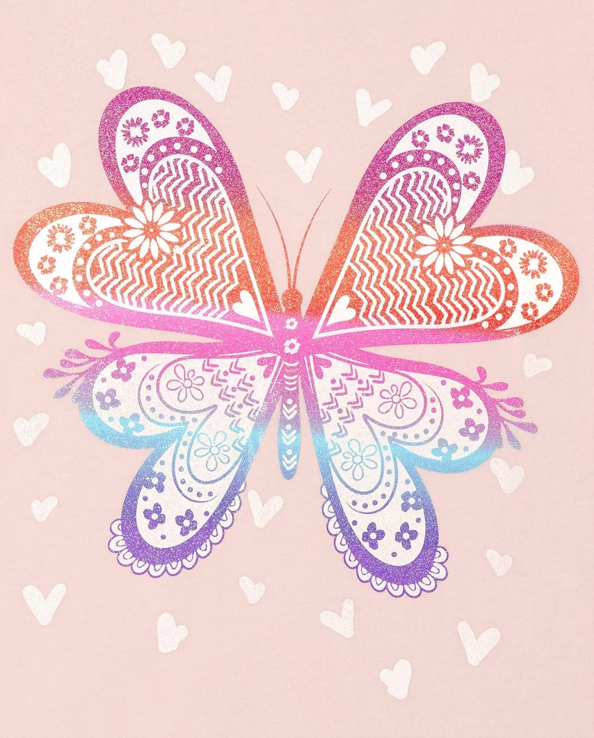 The Children's Place Girls' Butterfly Short Sleeve Graphic T-Shirts, Multipack