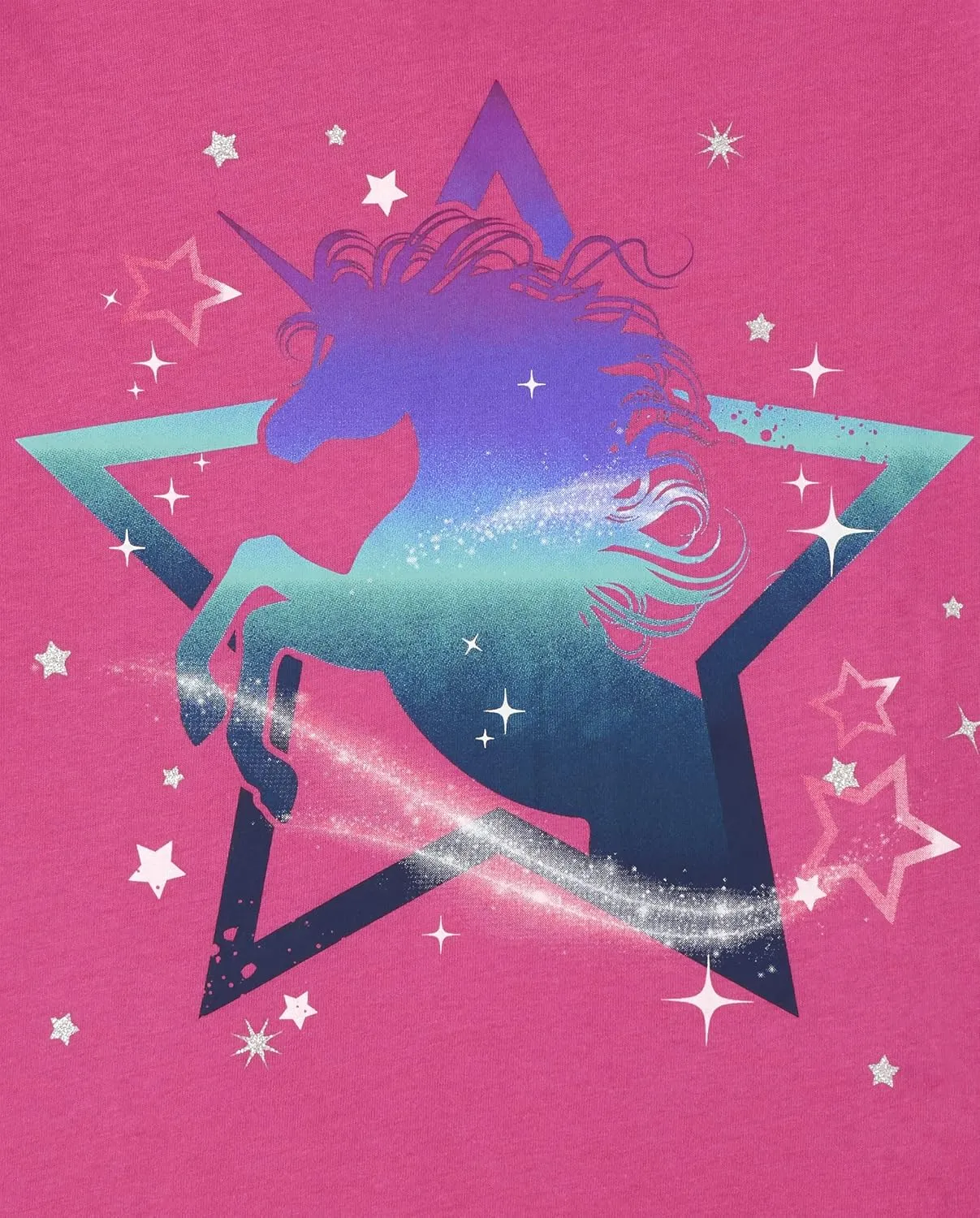 The Children's Place Girls' Unicorn Short Sleeve Graphic T-Shirts, Multipack