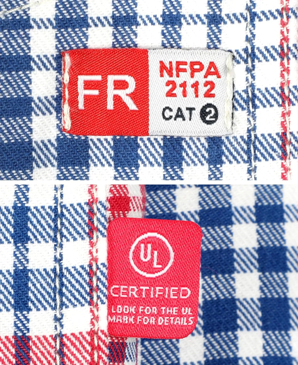 TICOMELA FR Shirts for Men Flame Resistant 7.5oz 100% Cotton NFPA2112 Men's Welding Shirts