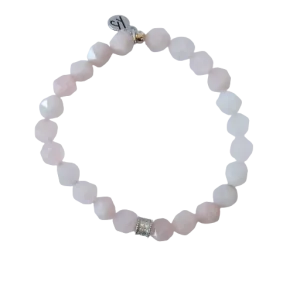 T.Jazelle- Rose Quartz Stacker Bracelet