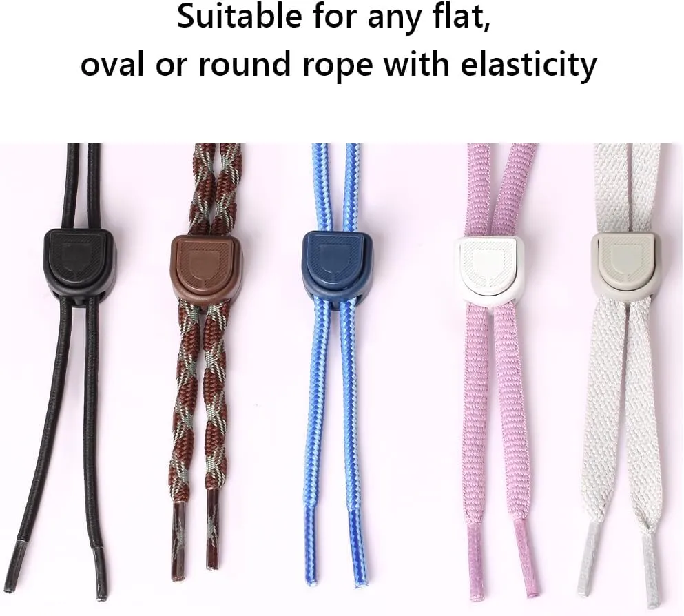 UpUGo 10 PCS Cord Ends Tips and Spring Cord Locks, Shoe Lace Tie Locks for Drawstrings, Paracord, Clothing and Bags