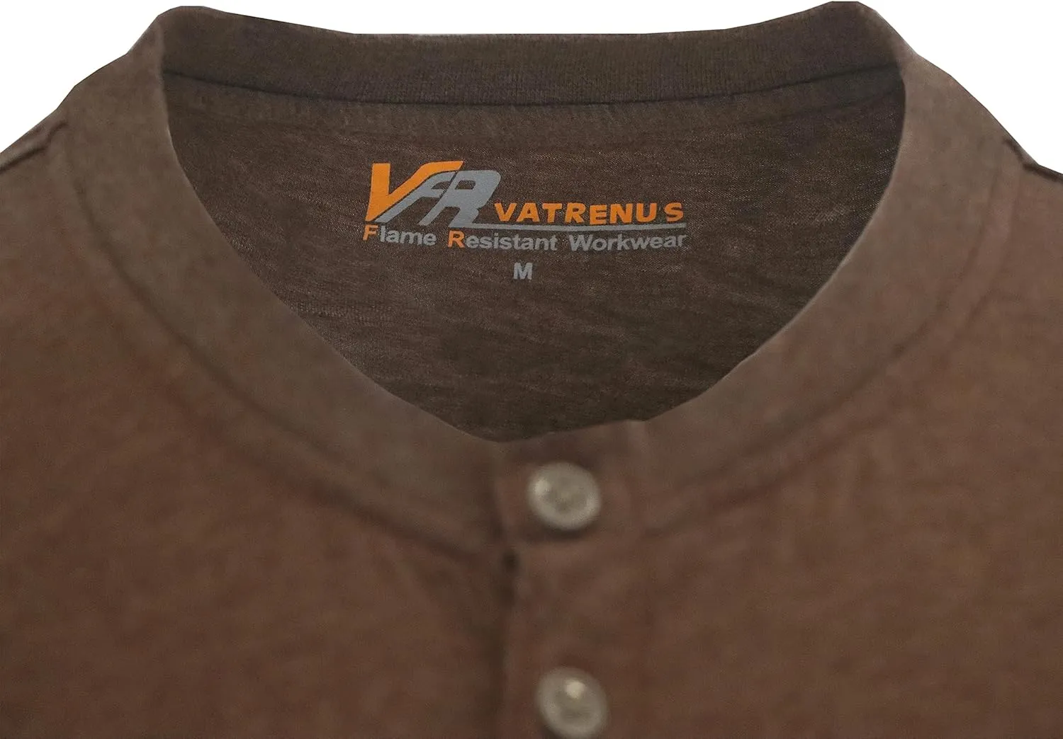 VATRENUS FR Shirts 4oz Lightweight Flame Resistant Henley 100% Cotton Men's Pre-Washed Fire Retardant Base Layer
