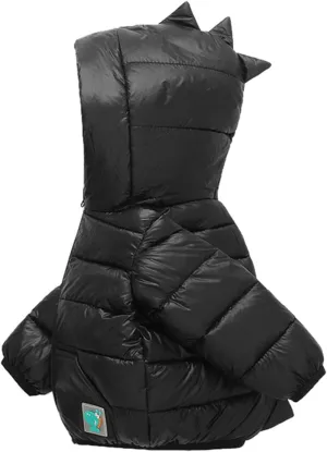 Winter Coats Kids Toddler Kids Baby Boys Girls Winter Warm Solid Dinosaur Padded Coats Outerwear Hooded Youth Jacket