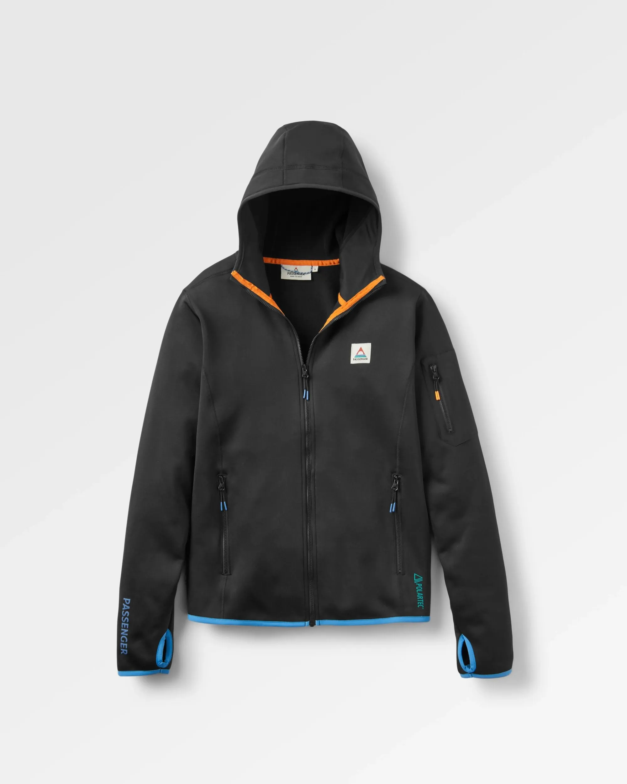 Wintergreen Recycled Polartec Fleece Hoodie - Black