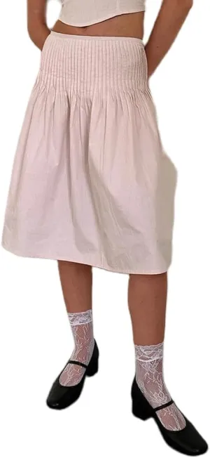 Women Boho Long Skirt Y2k Elastic High Waist Ruffle Pleated Swing Maxi Skirt Casual Tiered Prairie Flowy Aline Skirt