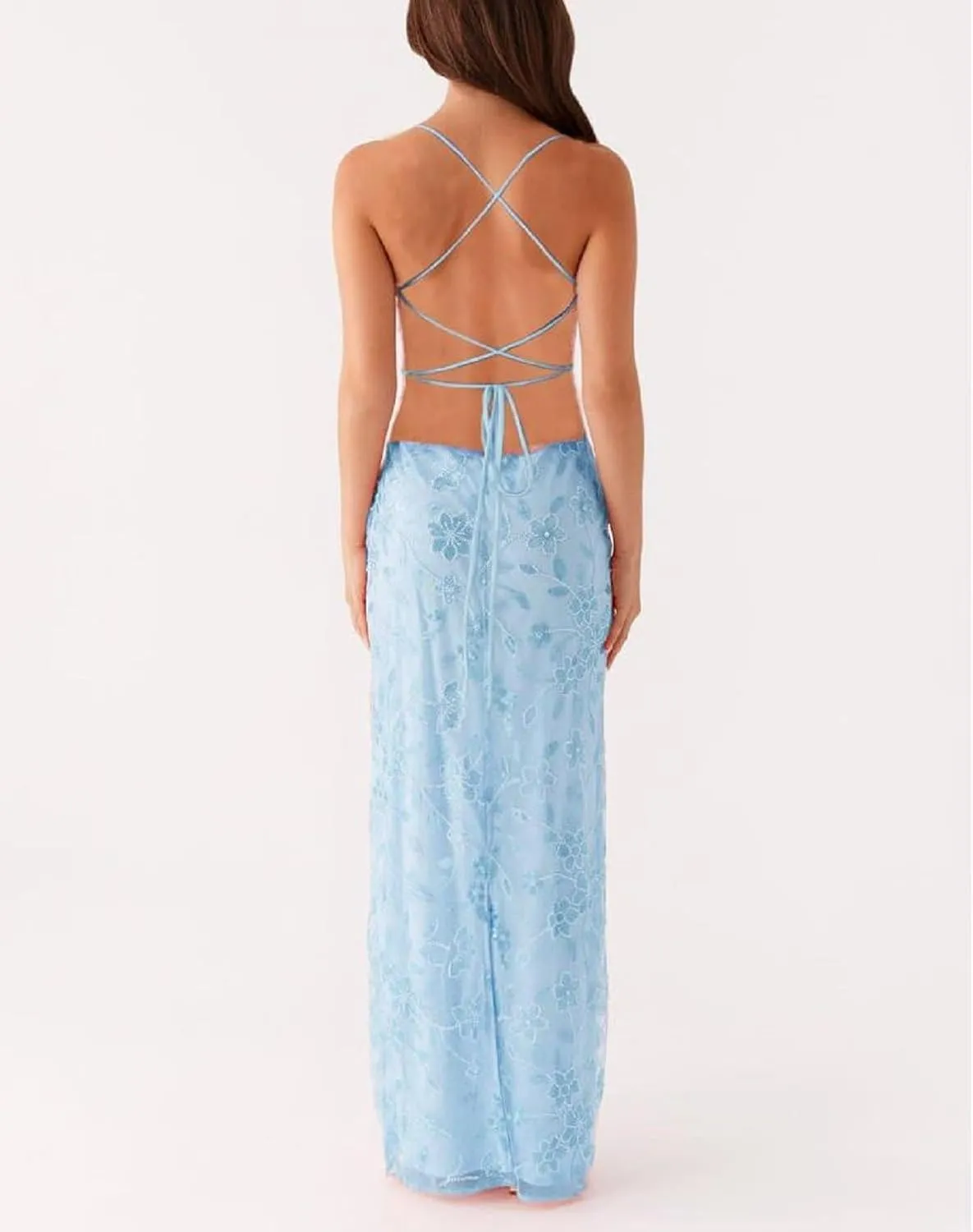 Women Sequin Sparkly Maxi Dress Y2k Square Neck Floral Cami Long Dress Side Split Glitter Bodycon Clubwear